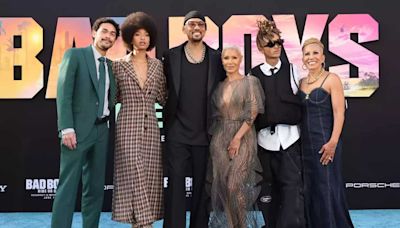 Will Smith arrives at Bad Boys: Ride or Die LA premiere with wife Jada Pinkett and 3 kids