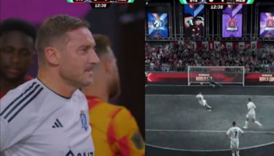 VIDEO: Francesco Totti se resbaló y falló su penal en la Kings World Cup