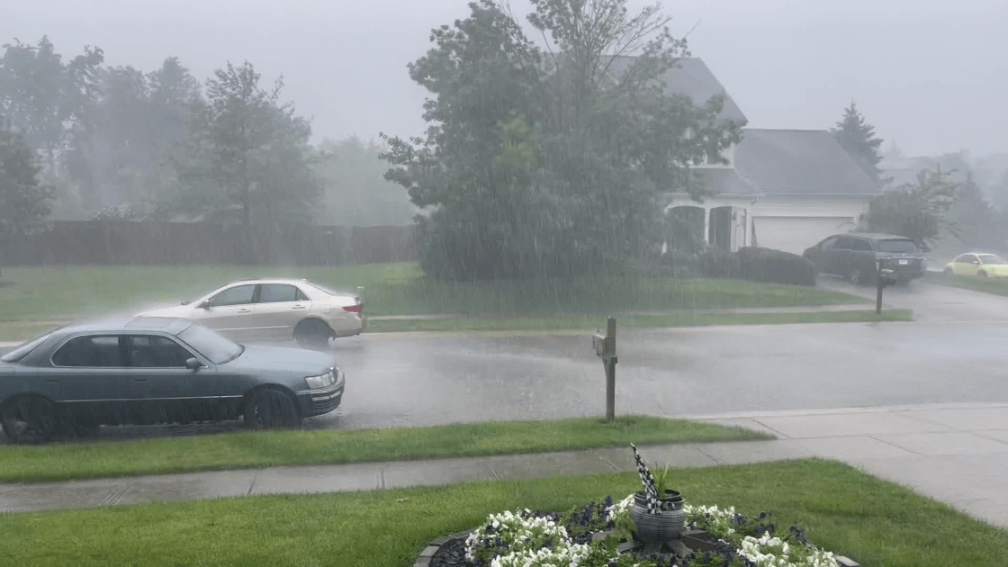 Storms bring heavy rainfall, cause power outages in central Indiana