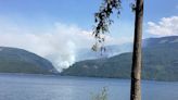 Minimal growth overnight for wildfire east of Vernon