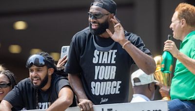 Jaylen Brown takes subtle shot at Stephen A. Smith during Celtics parade