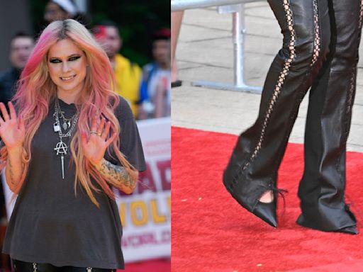 Avril Lavigne Sharpens Up in Pointy Pumps for ‘Deadpool & Wolverine’ Premiere in New York