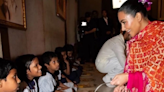 Kim And Khloe Kardashian Visit Mumbai's ISKCON Temple, Serve Food To Children In New Viral Pics