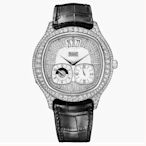 預購 伯爵錶 Piaget Polo系列 Piaget Emperador 枕形腕錶 G0A32018 42mm 鑽石貝母面盤 18K白金鍍銠錶殼 兩地時間