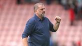 Tottenham boss Ange Postecoglou toasts an early birthday present