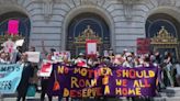 Madres en San Francisco exigen el fin a los recortes de los programas de vivienda durante protesta