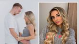 Pregnant Dani Dyer reveals gender of twins as she marks ‘halfway’ point