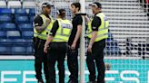 Protester ties themselves to Hampden goalpost to delay Scotland-Israel qualifier