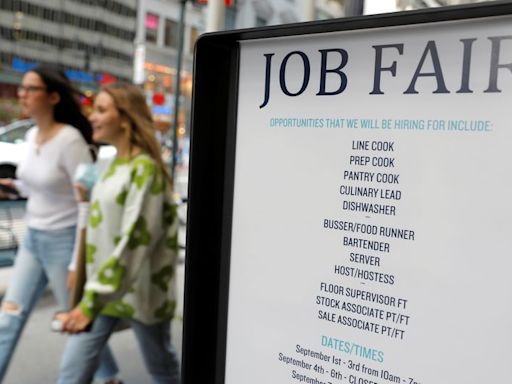 US weekly jobless claims highest in more than eight months as labor market eases