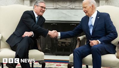 UK-US relations 'strong' says Keir Starmer as he meets Joe Biden