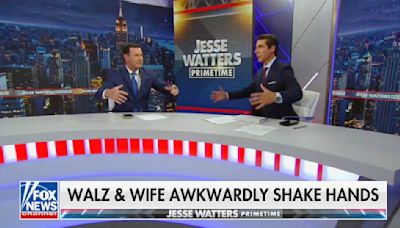 Fox’s Jesse Watters Attacks Kamala Harris VP Pick Tim Walz — Because ‘Men Should Not Move This Way, It’s Not the Way...