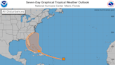 National Hurricane Center tracking system with 60% chance of developing. See Florida impact