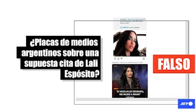 Infobae y Página 12 no publicaron que Lali Espósito dijo que se irá de Argentina por la ley Bases