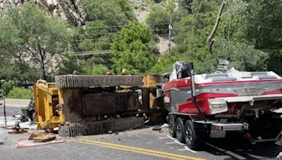 Father, 16-year-old daughter killed in crash after bulldozer fell on vehicle, officials say