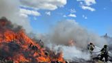 Un incendio se reportó en recicladora de chatarra en Quito