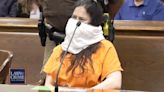 Taylor Schabusiness appears in spit mask as she’s sentenced: update