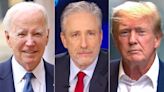 Jon Stewart weighs in on Donald Trump and Joe Biden presidential age debate: 'What the f--- are we doing?'