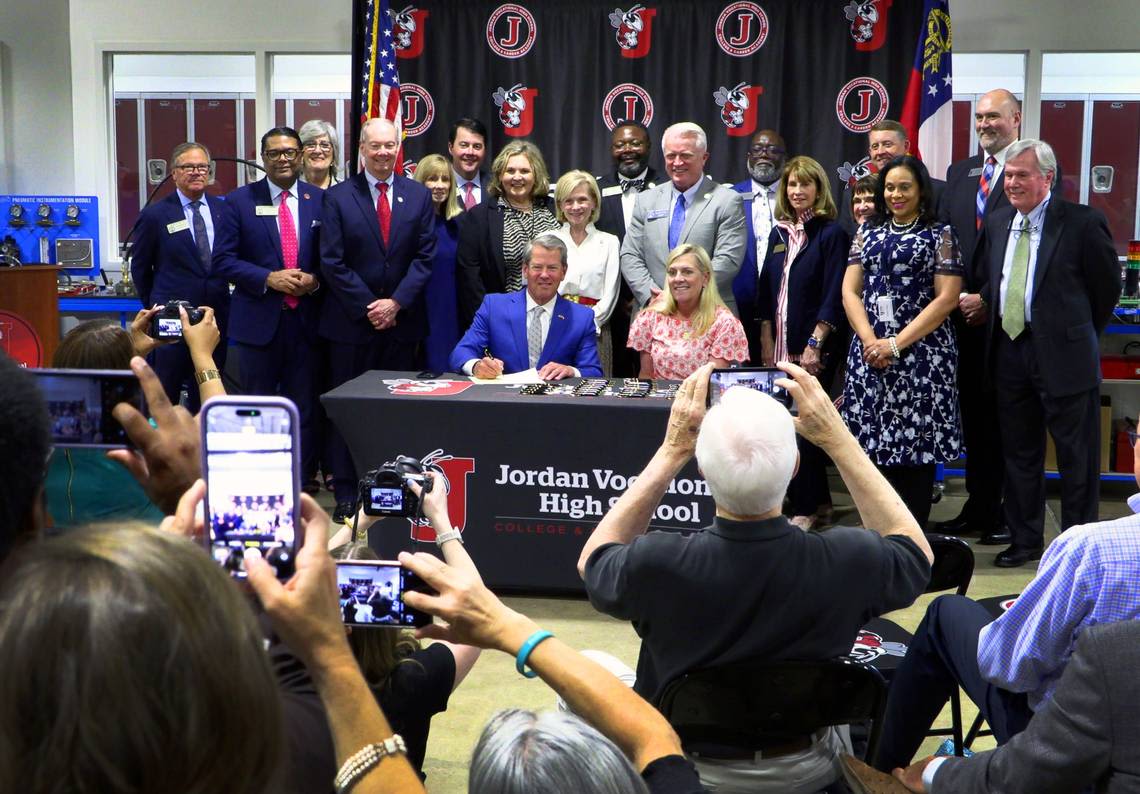 Governor Kemp visits this Columbus school to sign bills promoting workforce development