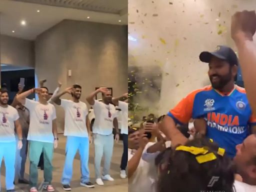 WATCH: Tilak Varma Joins Rohit Sharma's Childhood Friends and Family to Give World Cup Winning Skipper Glorious Tribute