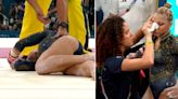 La dolorosa caída que sufrió una gimnasta brasileña antes de ganar la histórica medalla en París: “Mi ojo sangraba y no entendía nada”
