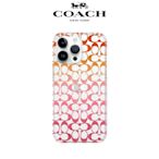 【COACH】iPhone 14 Pro Max 精品手機殼 粉紅經典大C