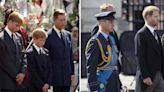 Harry and William stand shoulder-to-shoulder as they pay respects to Queen
