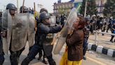 Protesters demanding restoration of Nepal's monarchy clash with police