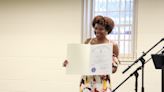 Weeks after father's death, Brockton's youth poet laureate inducted at emotional ceremony