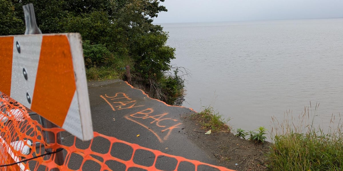 Point Woronzof erosion forces closure of section of coastal trail