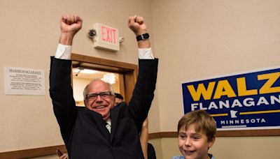 Why the internet is praising ‘big dad energy’ Tim Walz as Kamala Harris’s pick for vice president