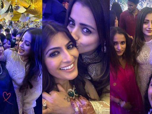 Trisha shares inside pictures from Varalaxmi Sarathkumar-Nicholai Sachdev’s sangeet. See here