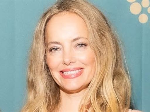 Bijou Phillips is vibrant in plunging pink gown as she is seen in rare carefree photos in Texas... after visiting husband Danny Masterson in prison