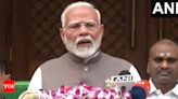 Budget 2024 will lay foundation for dream of Viksit Bharat by 2047: PM Narendra Modi at the start of Parliament’s Budget session - Times of India