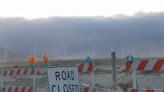 N. Indian Canyon Drive, Gene Autry Trail closed at the wash in Palm Springs