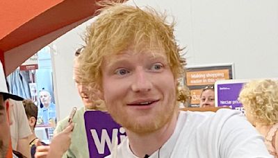 Ed Sheeran stuns shoppers at Hertfordshire supermarket