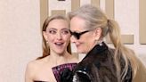 “Mamma Mia ”stars Amanda Seyfried and Meryl Streep have a mother-daughter reunion at the 2024 Golden Globes