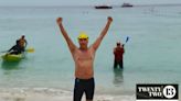 Writer Ridzwan Rahim conquers choppy seas in record-breaking Terengganu swim
