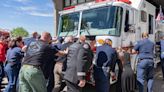 Yakima firefighters and community members mark arrival of new fire engines