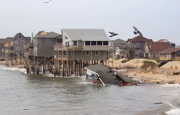 A 6th house has collapsed into the Atlantic Ocean along North Carolina's Outer Banks