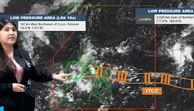 LPA off Palawan, ITCZ causing scattered rain in Southern Luzon, Visayas