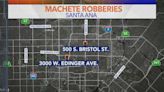 Santa Ana police searching for machete-wielding robbery suspects