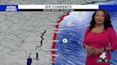 Cloudy weekend, rain holds off as rip current looms