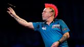 Peter Wright relieved to come through Dimitri van den Bergh quarter-final