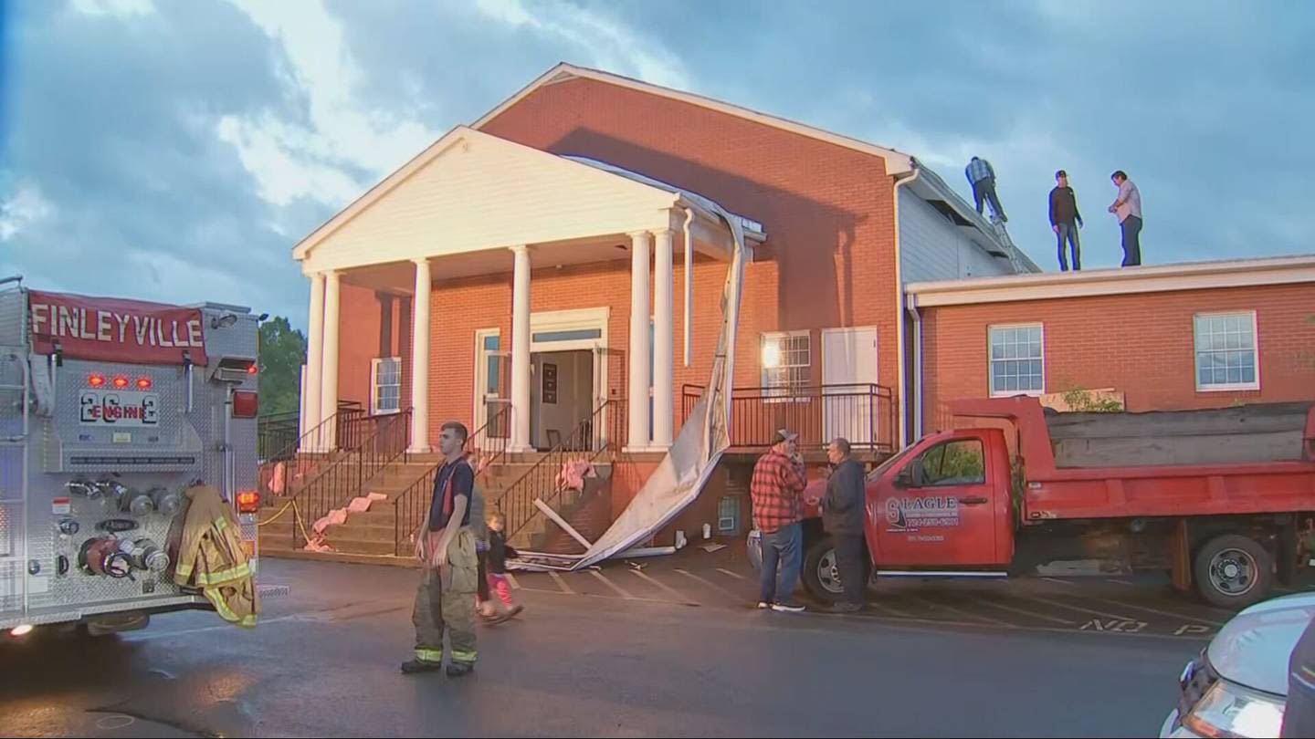 Tornado hits Washington County church, damages roof while 100 people were inside