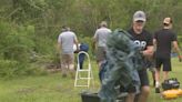 For Bay County assist man in storm cleanup