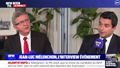"Vous êtes sûrs de ça ?" : Jean-Luc Mélenchon perturbé par une annonce en direct sur BFM TV