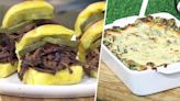 Elizabeth Chambers makes slow-cooker brisket and spinach artichoke dip for game day