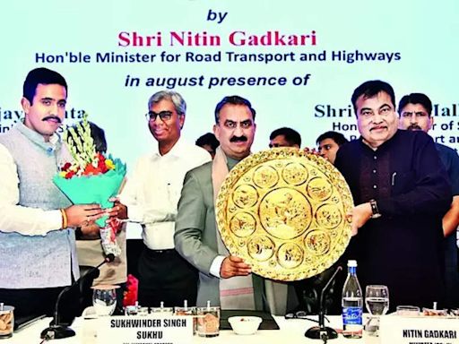 Declare 2 HP roads as national highways: Sukhu urges Gadkari | Shimla News - Times of India
