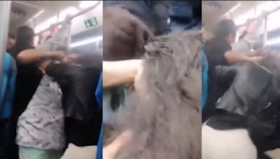 VIDEO: ¡Aferradas! Mujeres se pelean a golpes por un asiento en el Metro