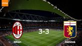 Génova consigue un empate frente a AC Milan 3-3